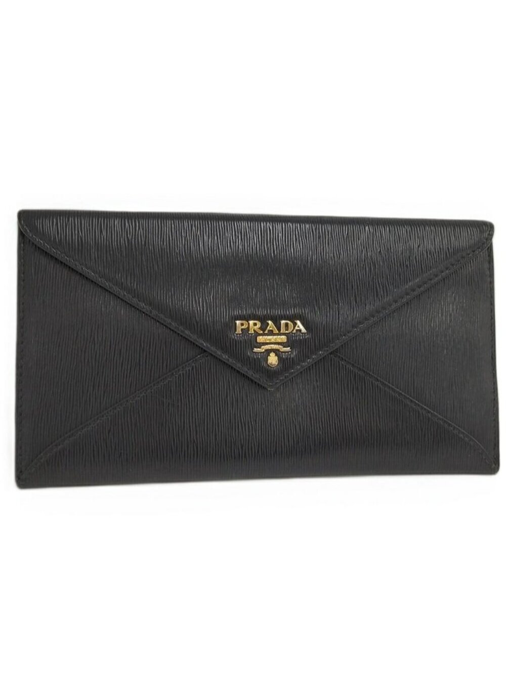 Prada Envelope Vitello Move Wallet Nero